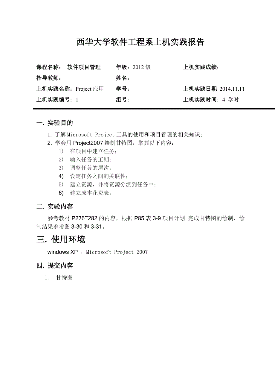 软件项目实验报告_第1页