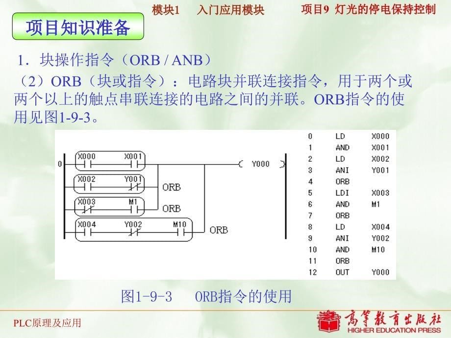 项目9   灯光的停电保持控制_第5页