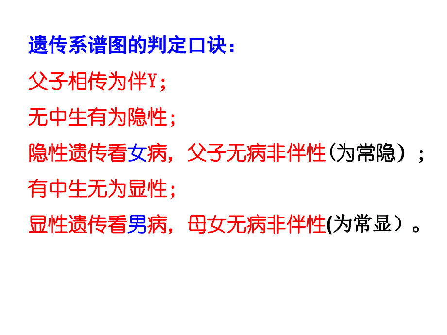 遗传系谱图专题训练答案_第4页