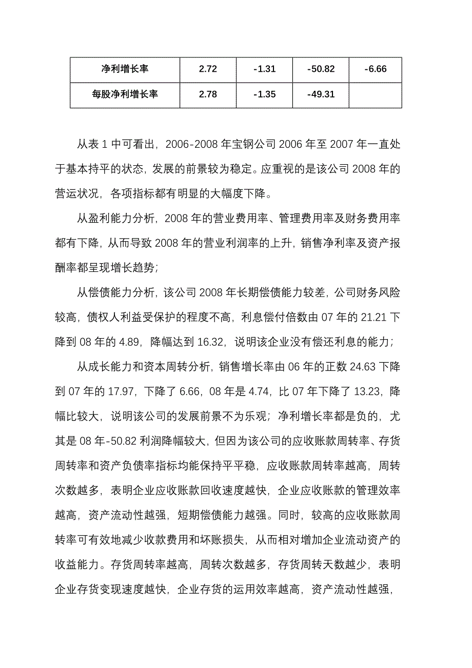 财务报表分析作业四综合分析_第4页