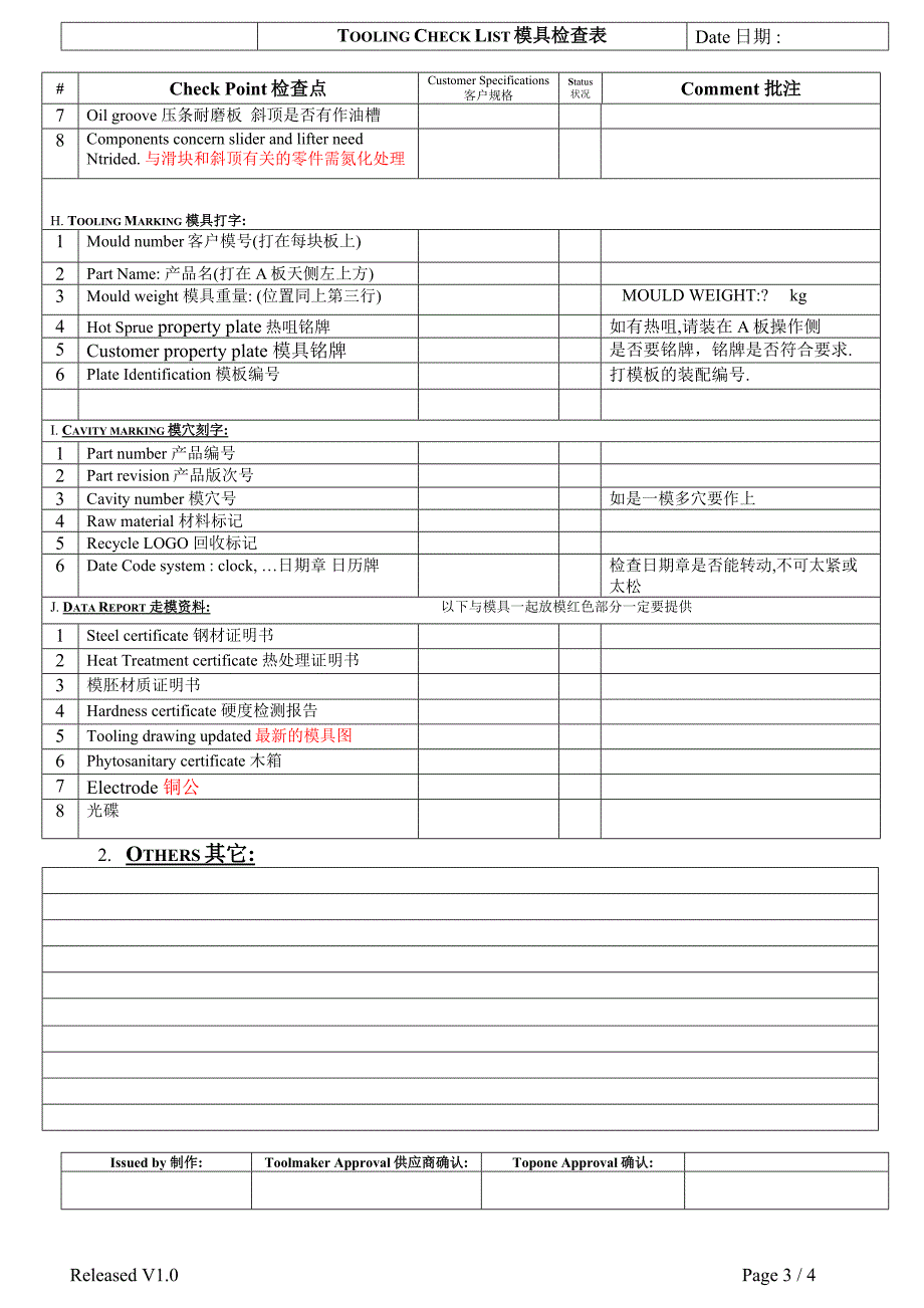 验模表topone tooling check list_第3页