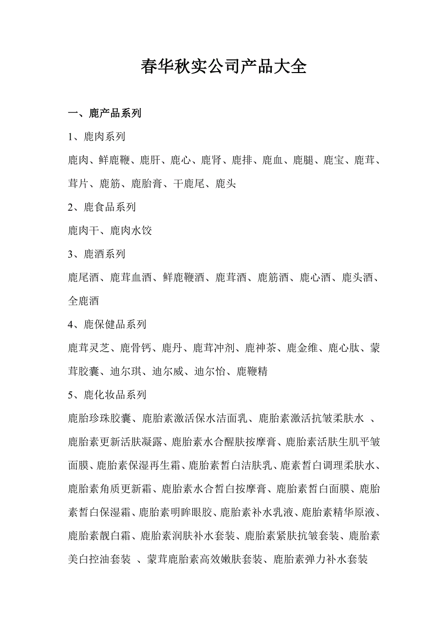 一、鹿产品系列_第1页