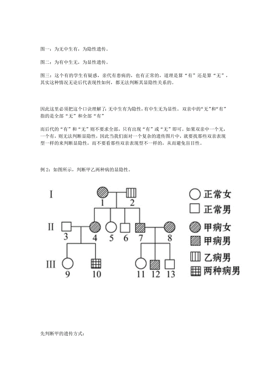 遗传图谱分析是高中生物的一个重难点_第2页