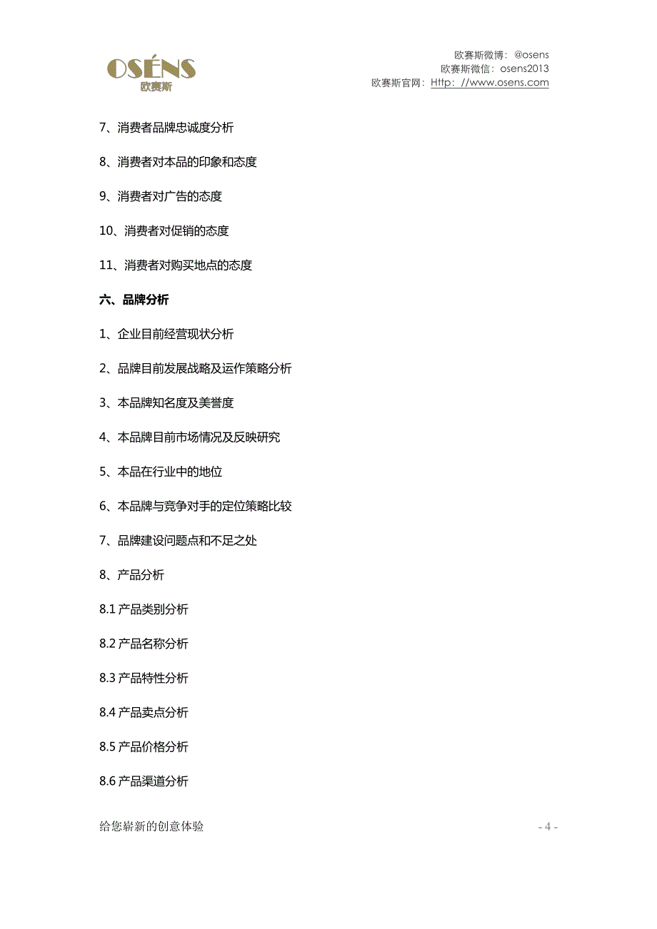欧赛斯品牌策划书框架模板_第4页