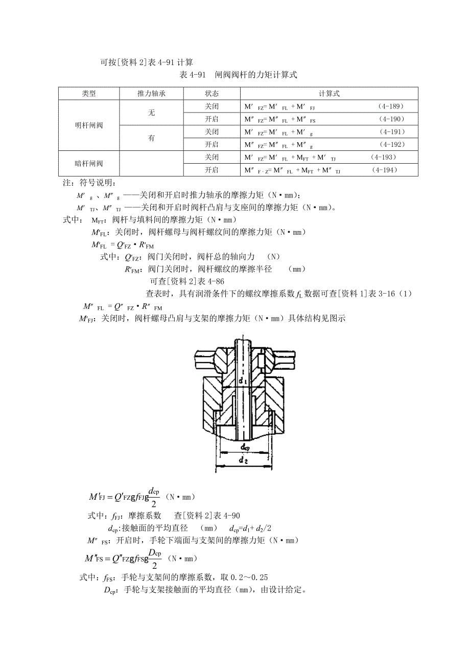 闸阀设计与计算的基本内容_第5页