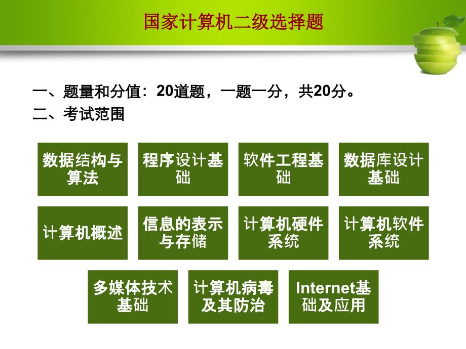 计算机等级考试二级选择题_第1页