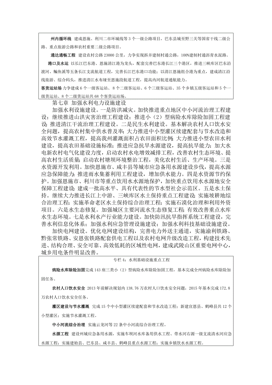 恩施州经济和社会发展第十二个五年规划纲要_第2页