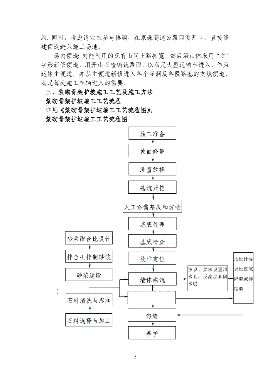 匝道路基砌筑与防护施工方案_第2页