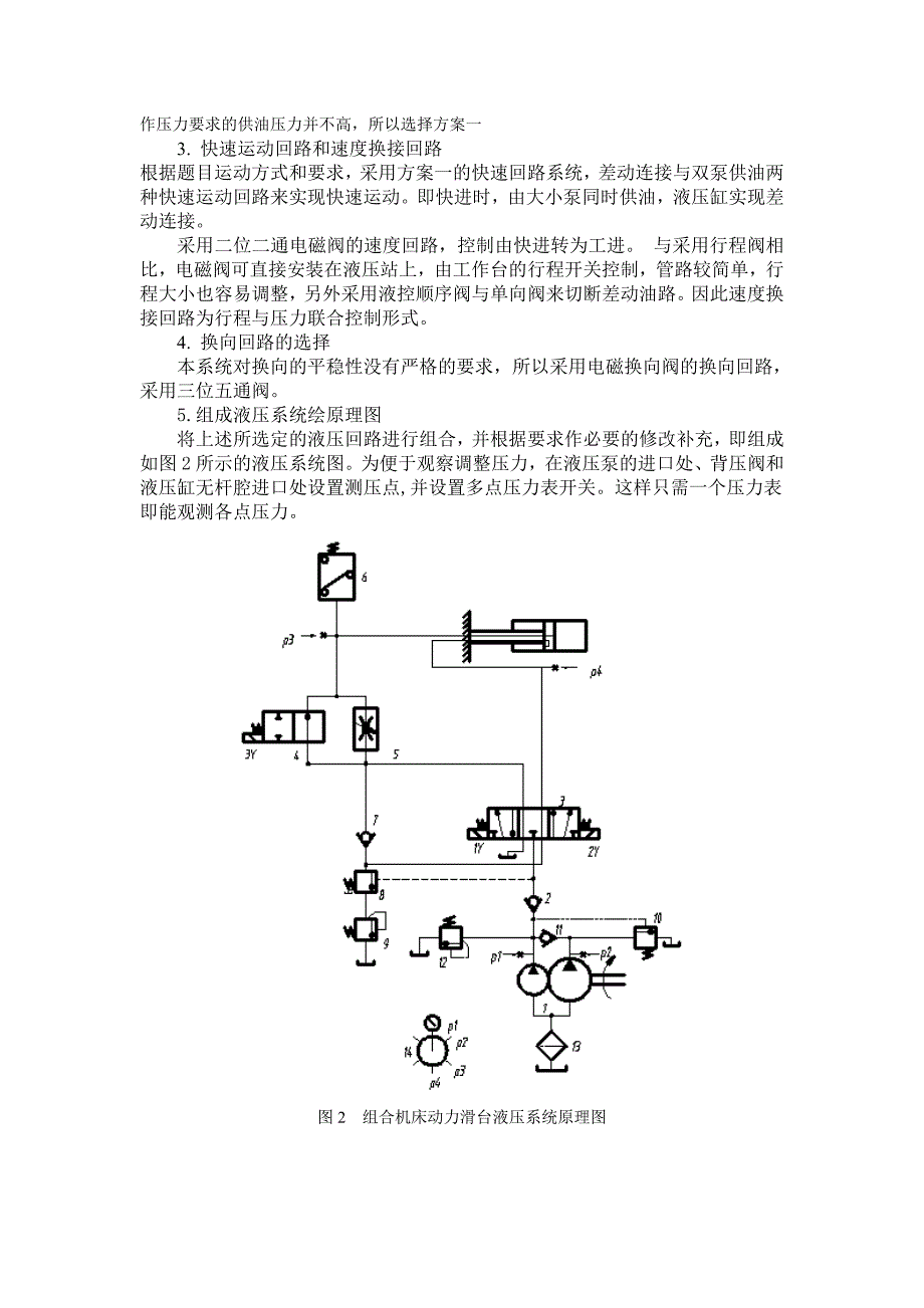 设计一卧式单面多轴钻孔组合机床动力滑台的液压系统。 (2) - 副本_第4页