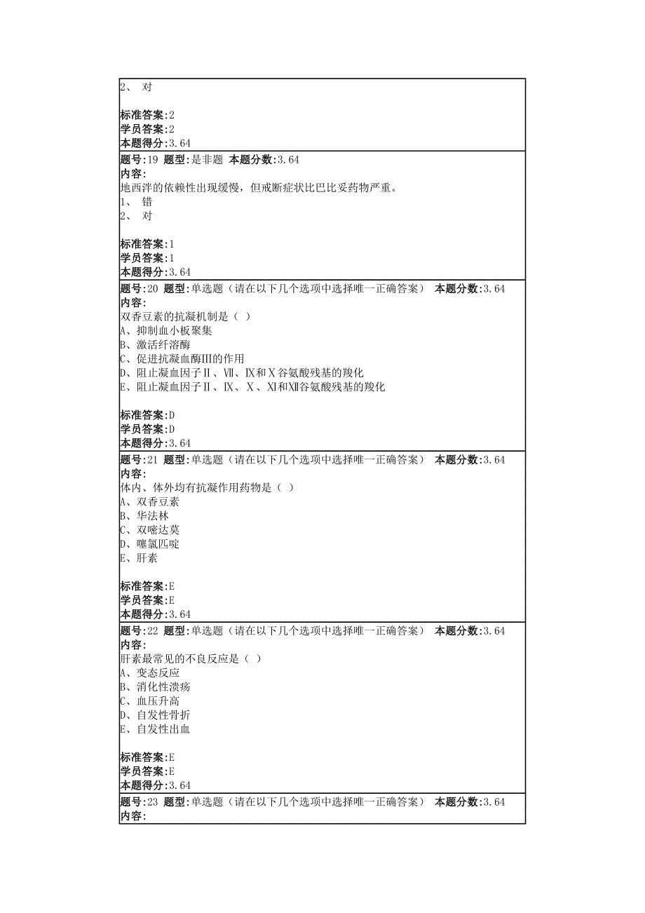 药理学2014春第一套作业_第5页