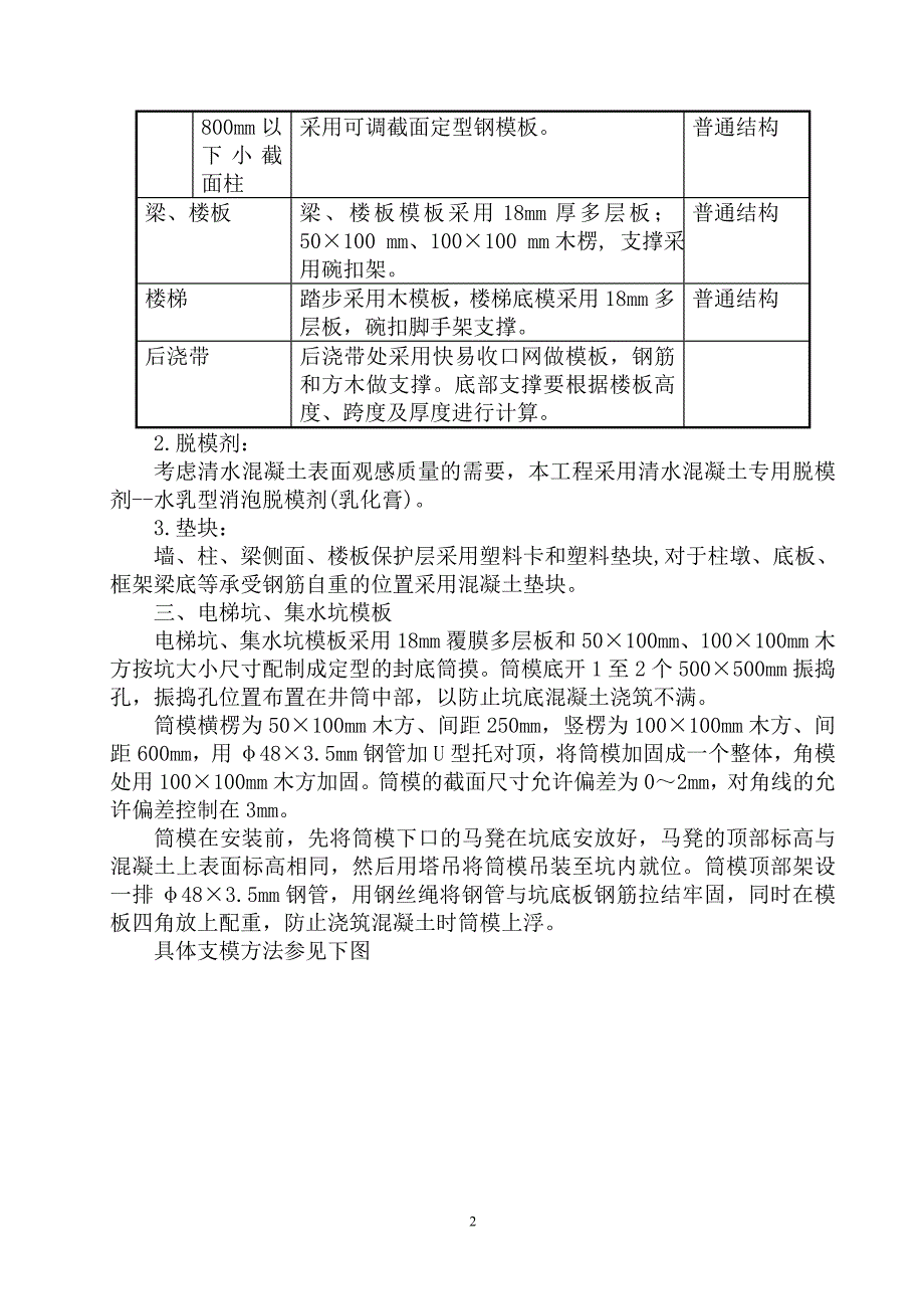 大学医院模板工程施工专项方案_第2页