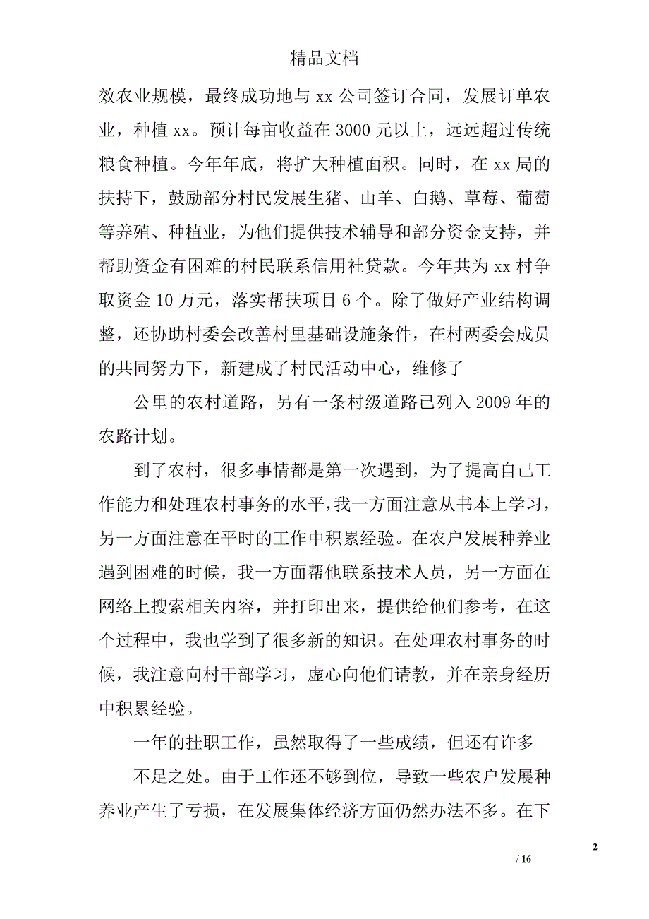 村挂职总结精选 _第2页