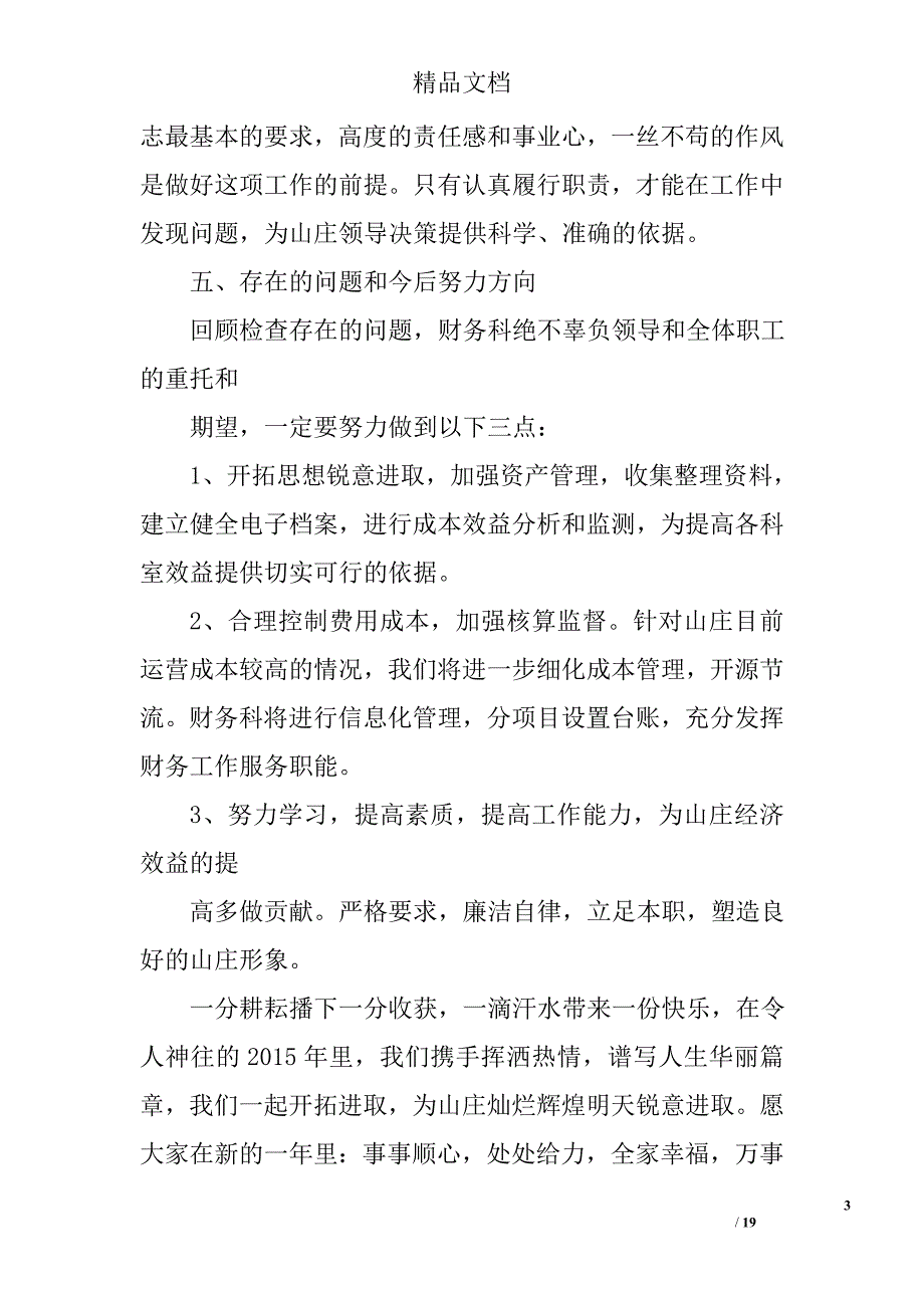 财务科长工作总结全文精选 _第3页