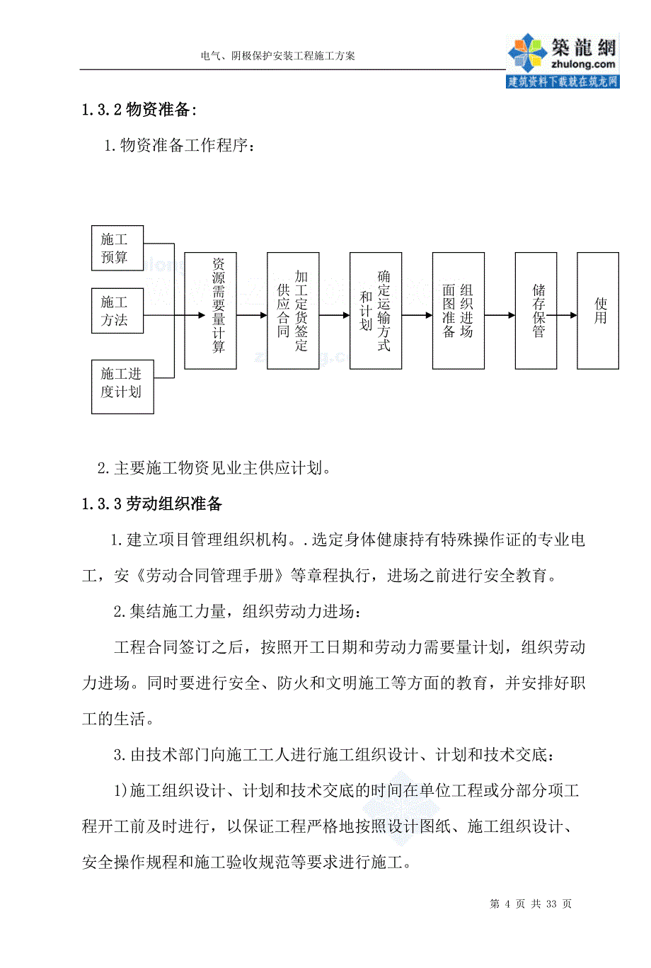 某工程阴极保护电气安装施工方案_secret_第4页