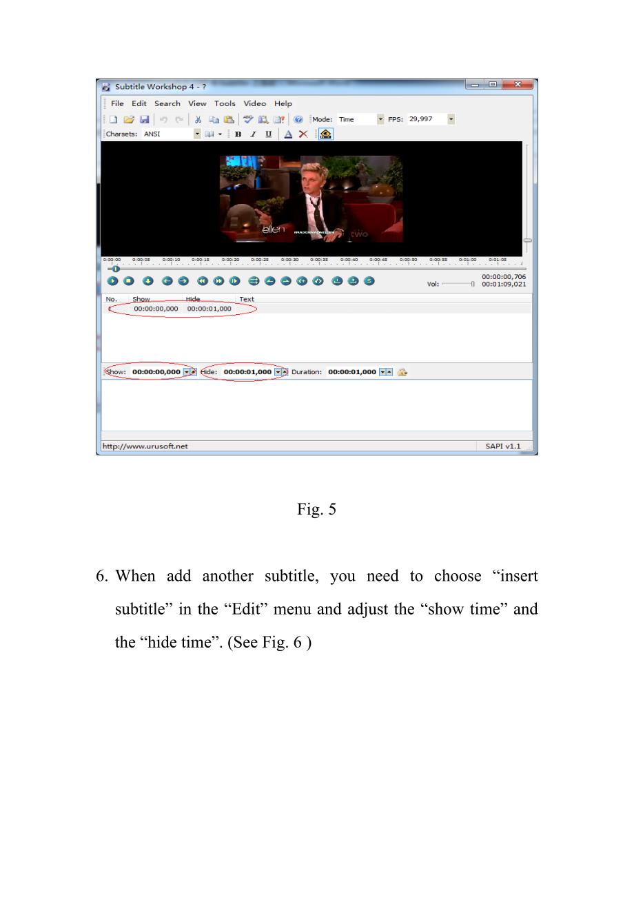 做字幕的方法 subtitle workshop使用方法 英文版_第4页