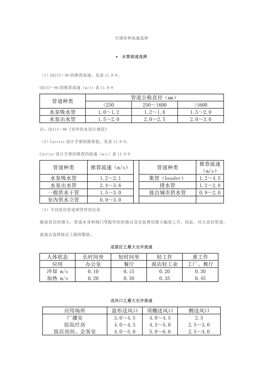 空调各种流速选择_第1页