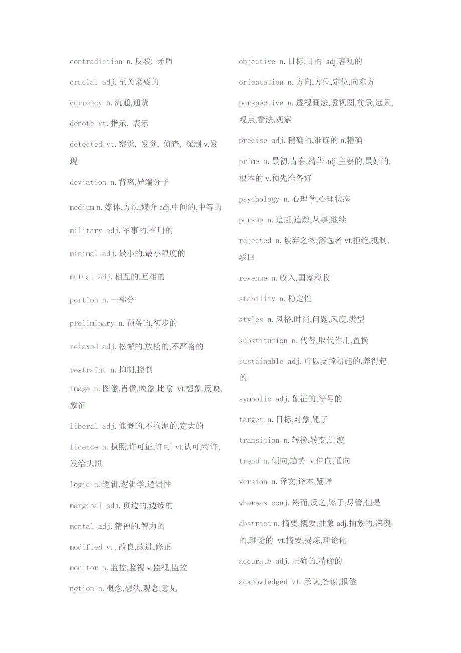 考研完型高频词汇_第4页