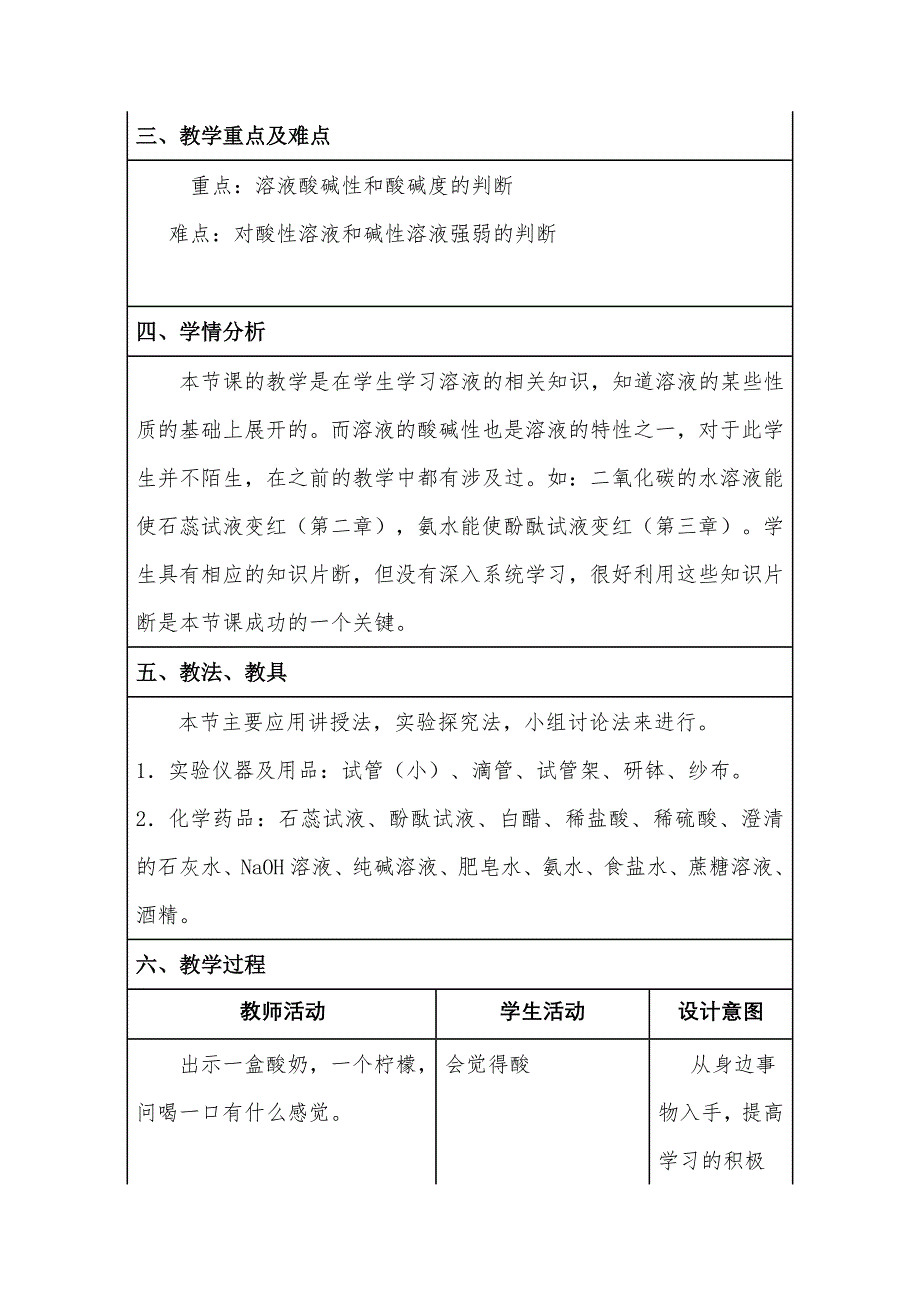 溶液的酸碱性教学设计_第2页