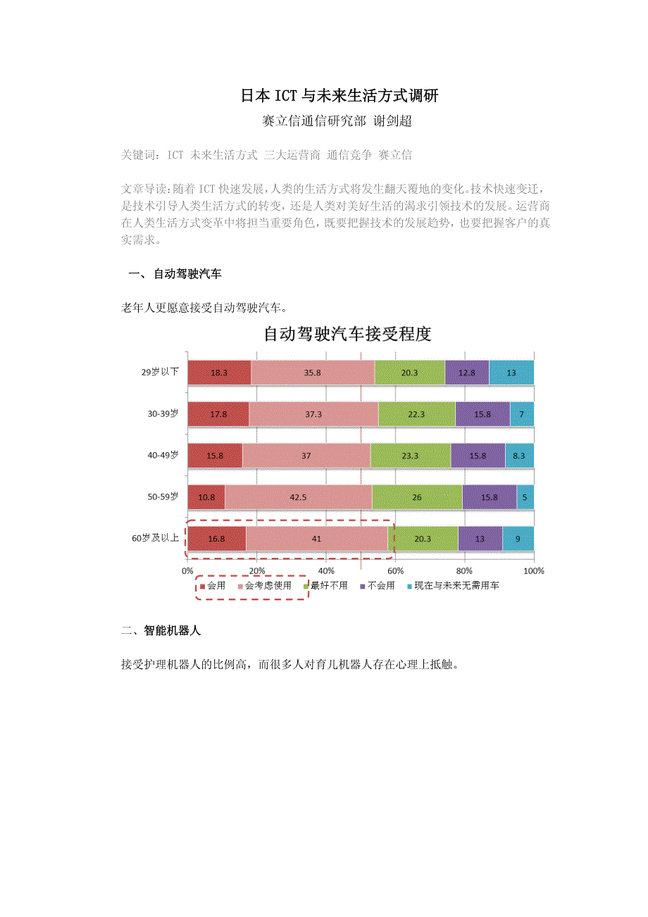 日本ict与未来生活方式调研-谢剑超_第1页