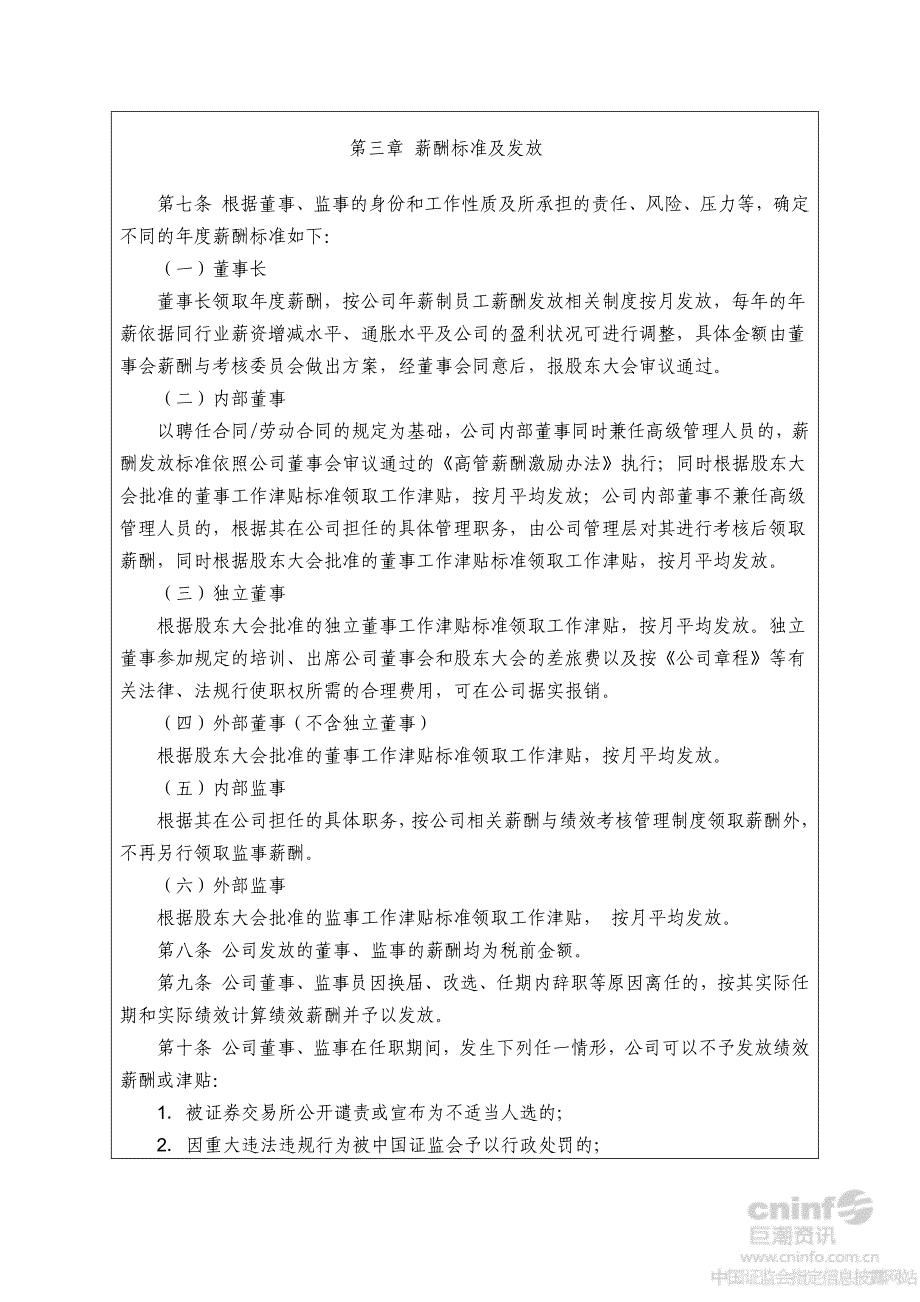 董事、监事薪酬管理制度_第3页