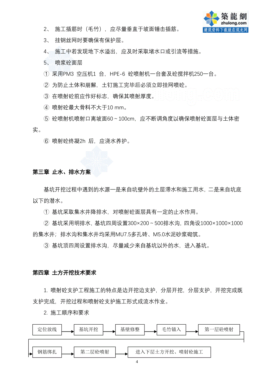 某风景会所工程土方、护坡(挂网喷浆)专项施工方案_secret_第4页