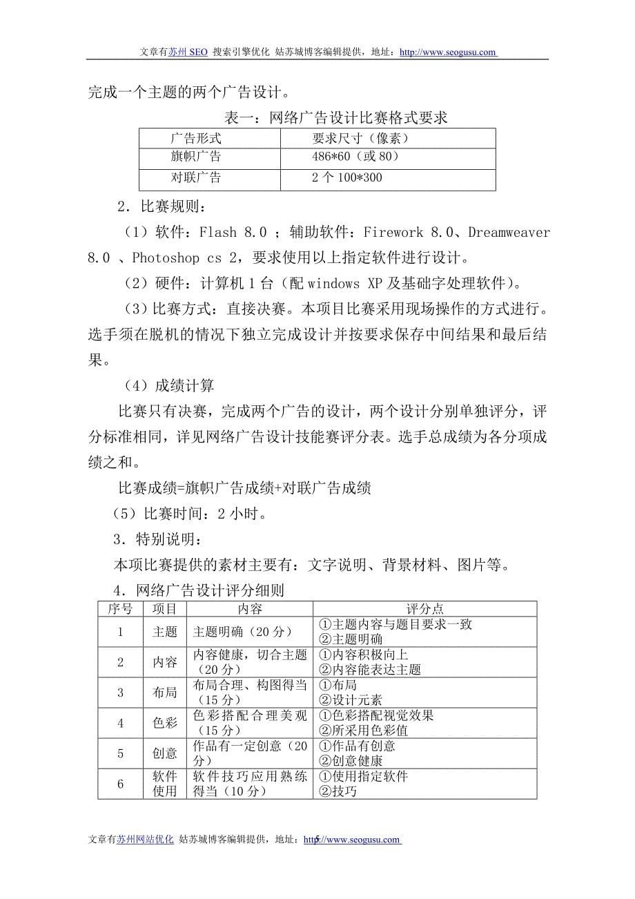 电子商务技能比赛实施方案_第5页