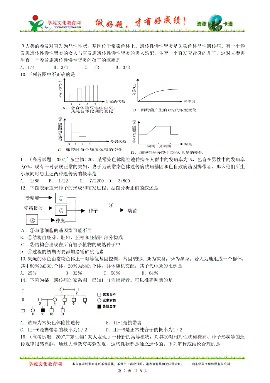 【生物】分离定律与自由组合定律_第2页