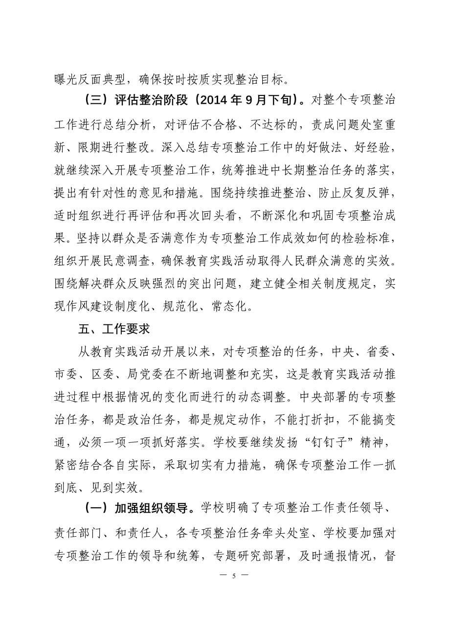 深化群众反映强烈突出问题专项整治工作补充方案_第5页