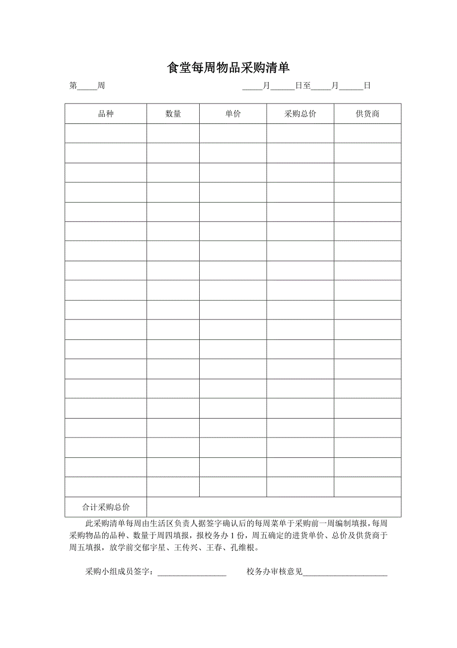 火锅文档_食堂每日物品采购清单相关资料_第2页