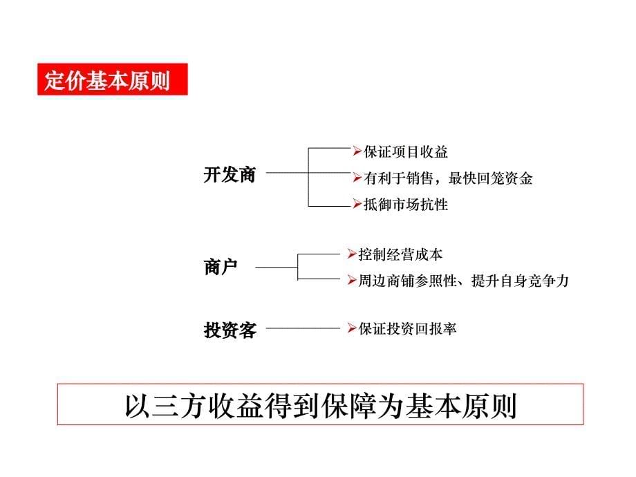 湖南浏阳洞阳镇嘉利广场定价策略_第5页