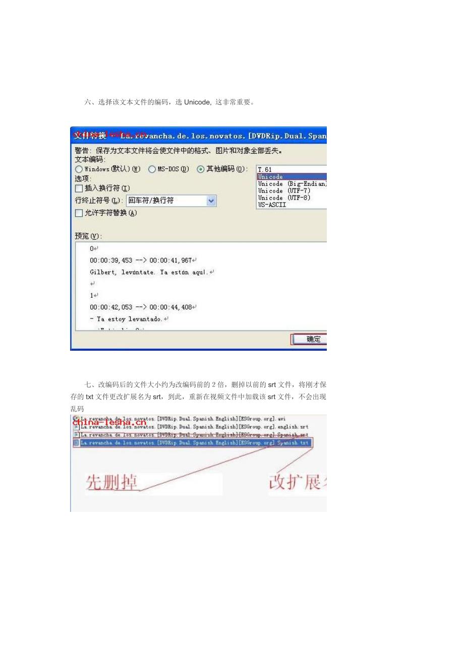 有关加载非中文英文srt格式字幕文件乱码的解决方法_第4页