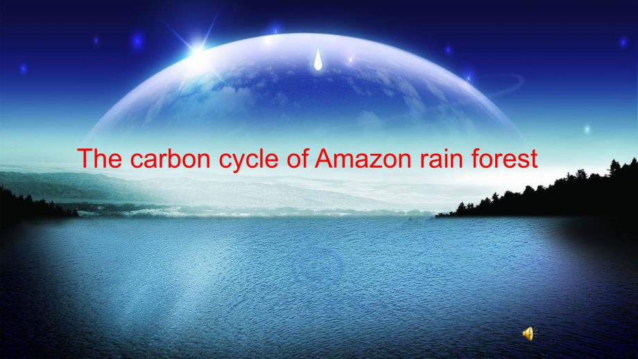 亚马逊热带雨林碳循环_第1页