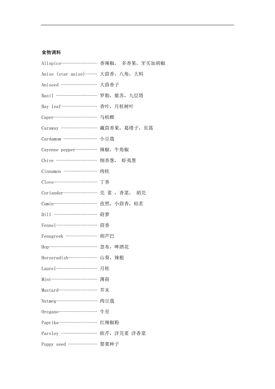 日常用品英语翻译(终极汇总)_第1页