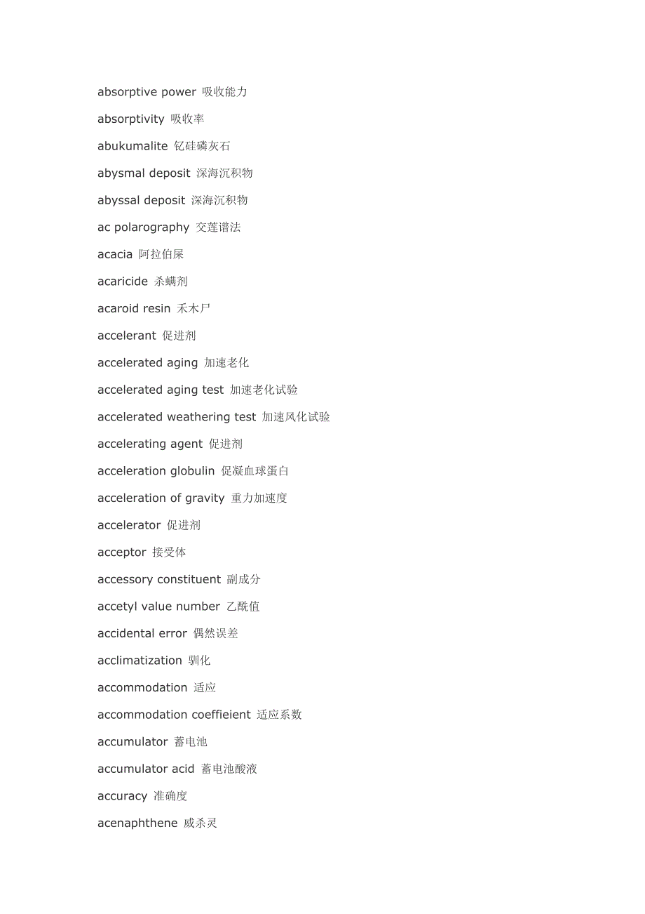 化学及化工专业英语词汇(a)_第3页