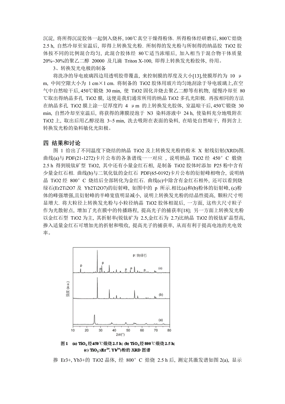 上转换发光材料在太阳能电池中的应用鲁明 11s009078_第2页