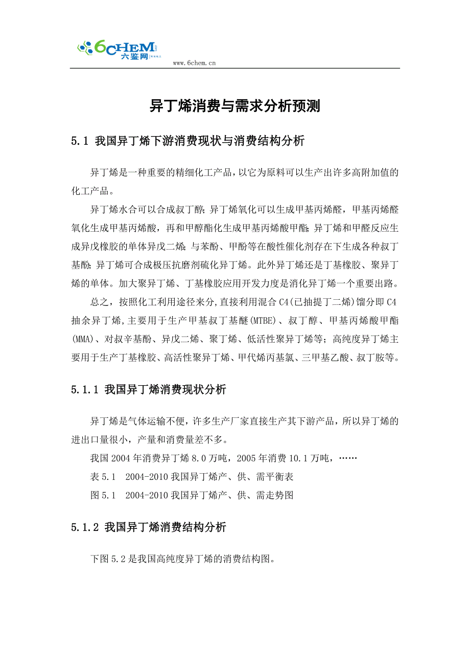 异丁烯消费与需求分析预测_第1页