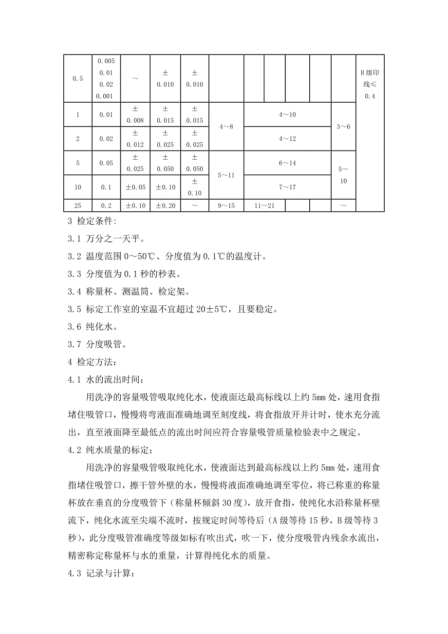 容量吸管校正标准操作规程_第2页