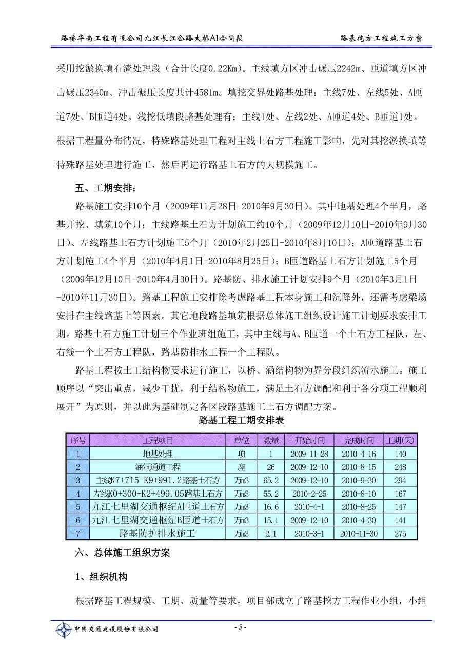 路基开挖方案_第5页