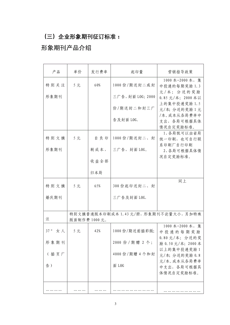 形象期刊营销方案_第3页