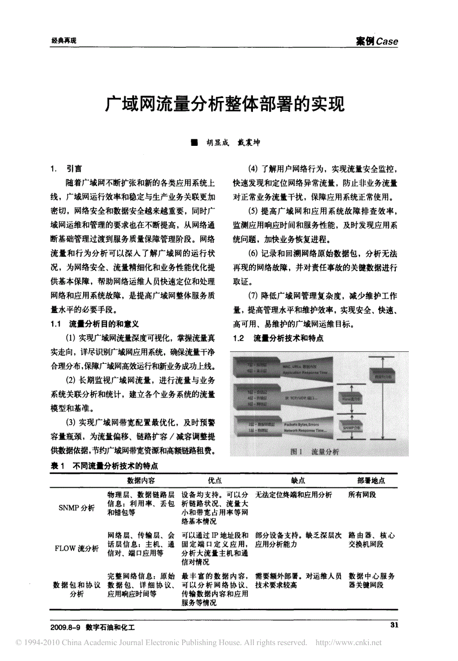 广域网流量分析整体部署的实现_第1页