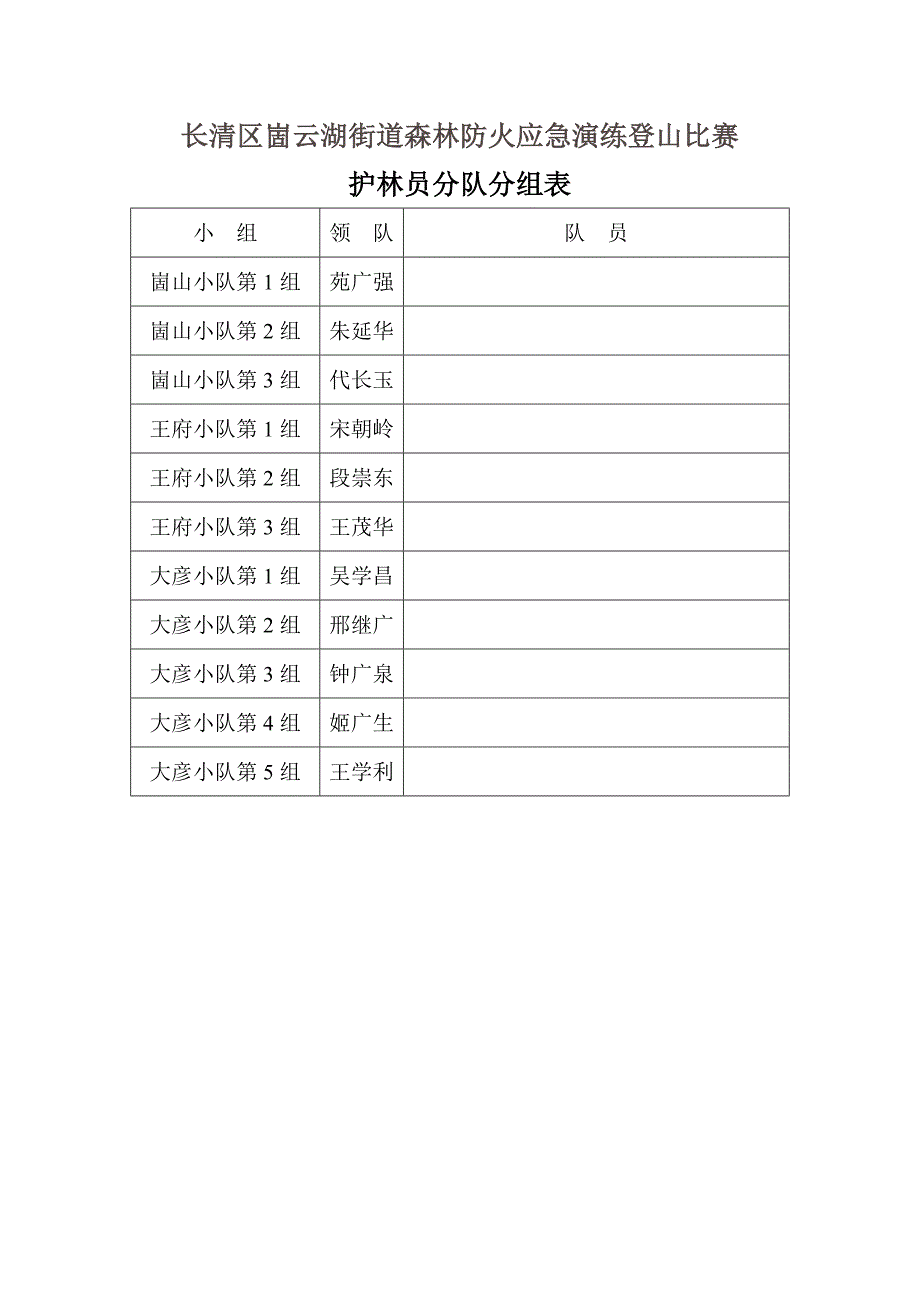 长清区崮云湖街道森林防火应急演练登山比赛_第4页