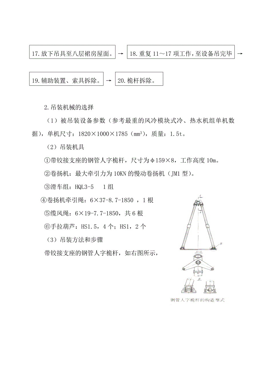 大西洋国际大厦机电设备吊装方案_第4页