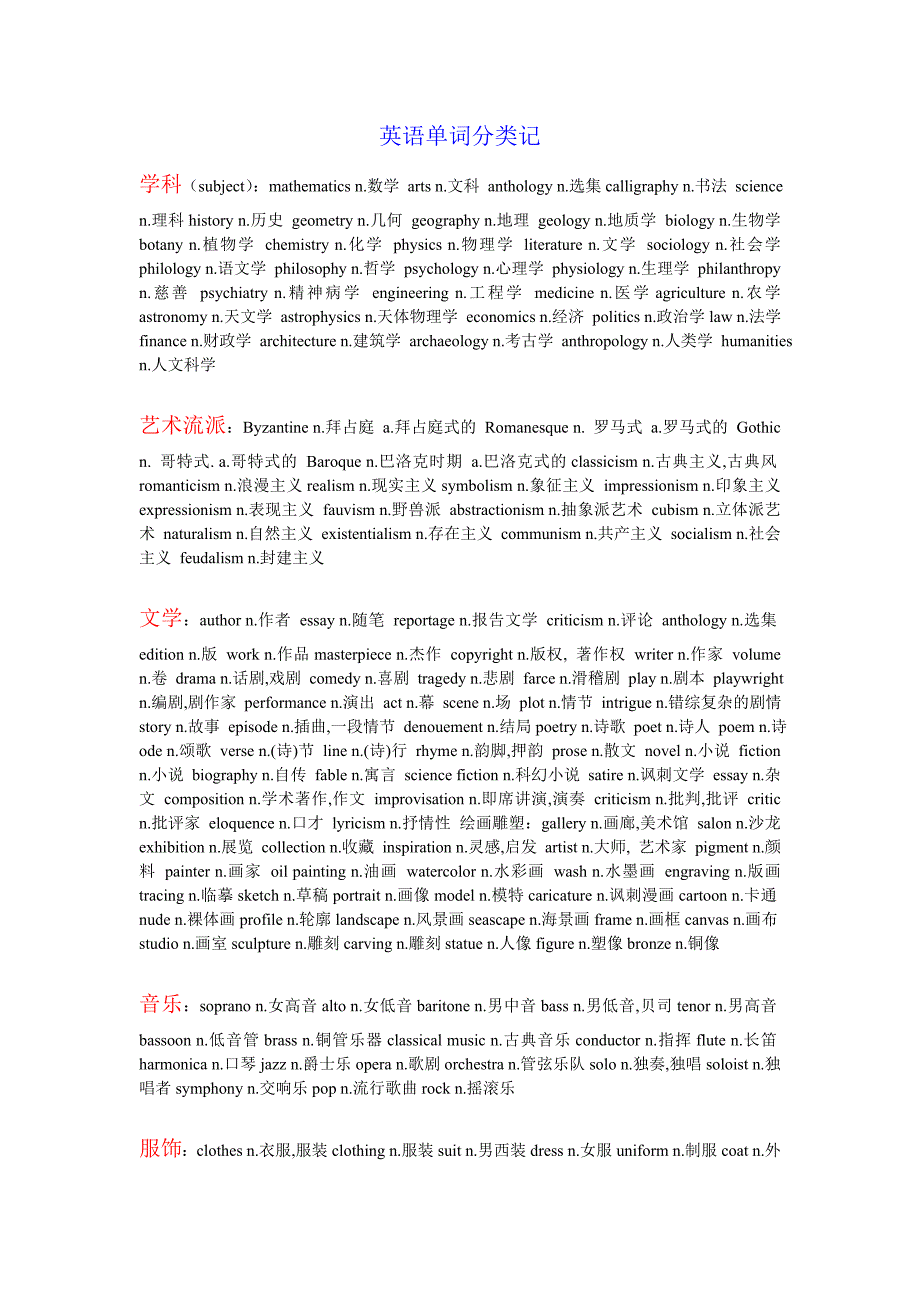 英语单词分类记_第1页