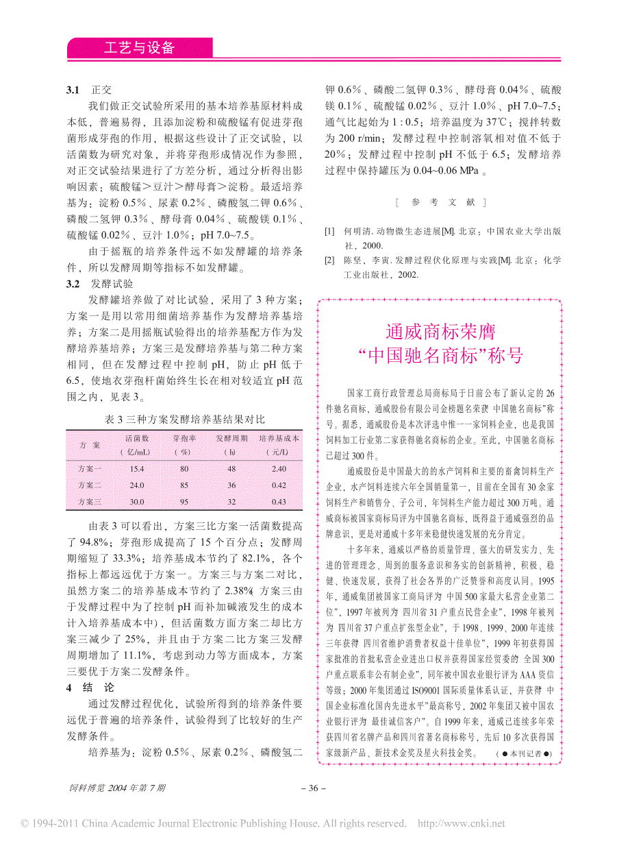 地衣芽孢杆菌发酵过程的优化_第3页