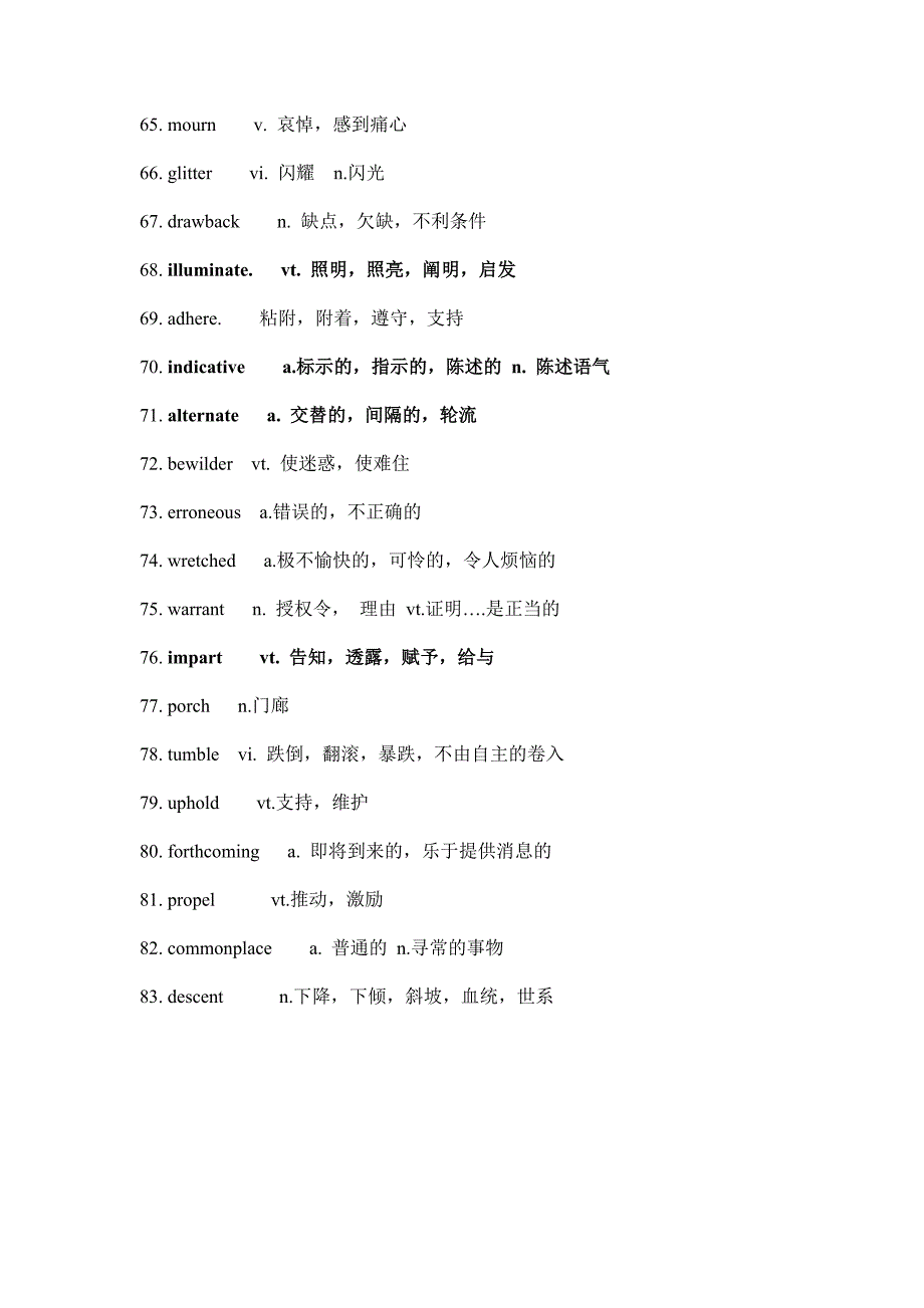 英语六级高频词_第4页