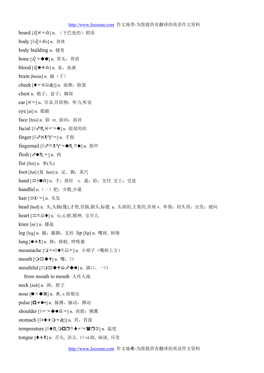 英语作文单词转换_第4页