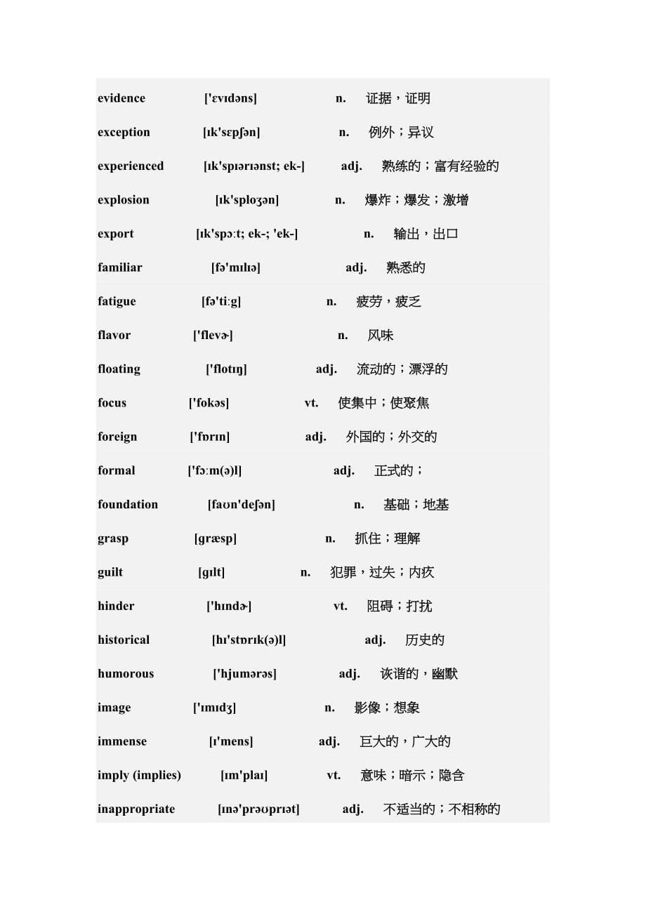 六级听力词汇+短语_第5页