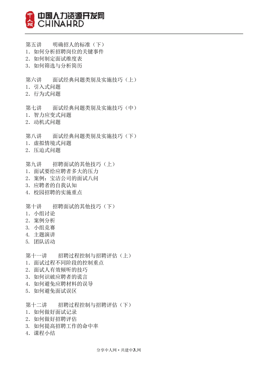 彭荣模《招聘面试六问》_自我管理与提升_求职职场_实用文档_第2页