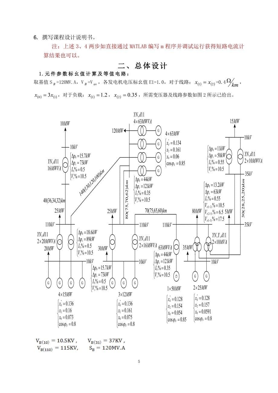 力系统短路故障分析与仿真_第5页