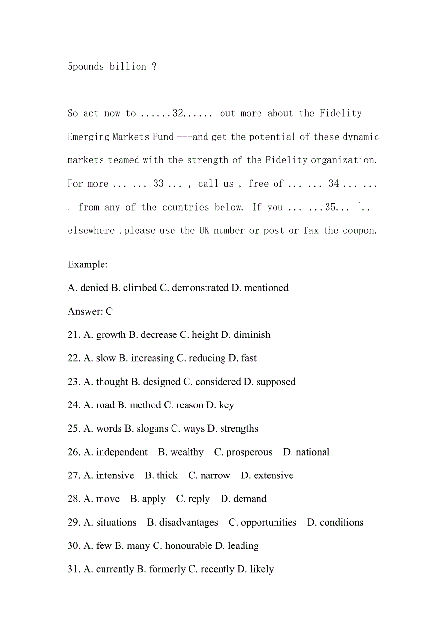 2007年bec中级模拟试题_第4页